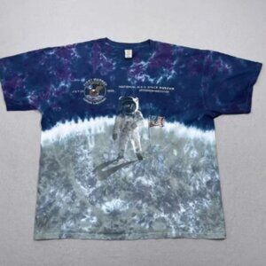 Vintage Shirt National Air Space Museum Shirt XL Tie Dye Astronaut Smithsonian